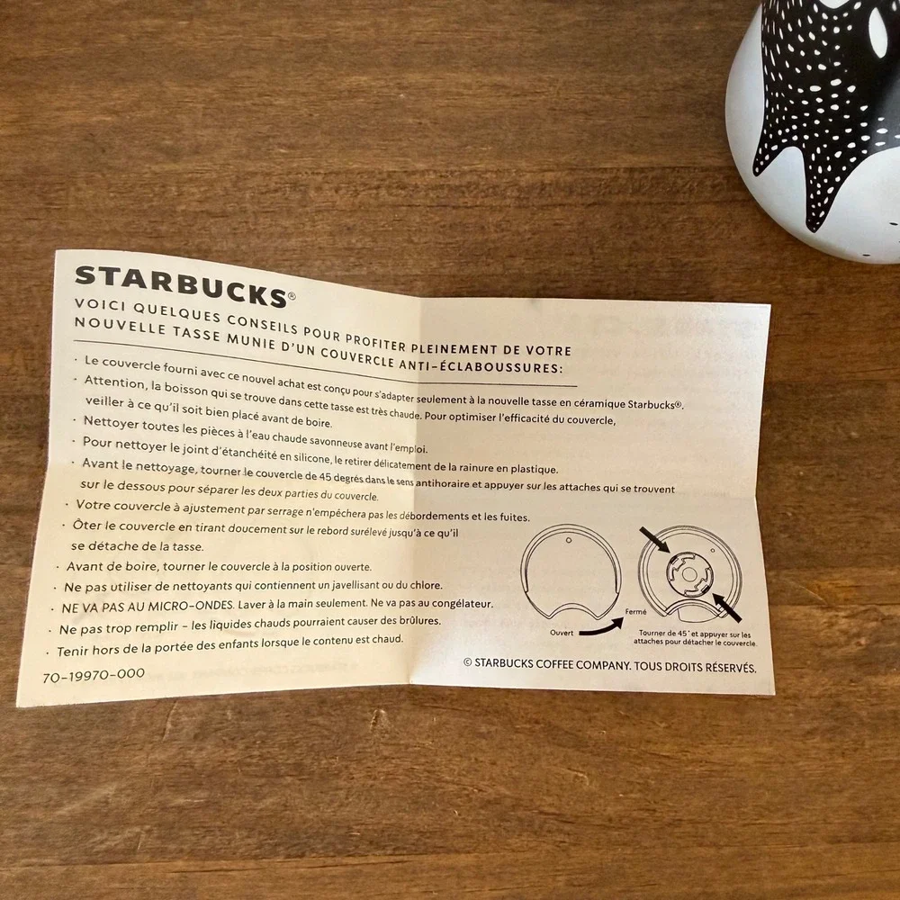 Starbucks Halloween 2020 Black Cat Moon Stars Ceramic Travel Tumbler 12 oz New